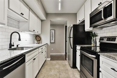 The updated kitchen all appliances stay.