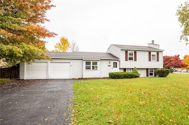 Ample space to park in the two car garage.