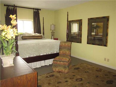 Huge master bedroom features walk in closet, priva