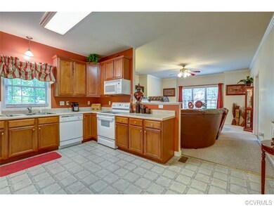 Kitchen opens to family room!