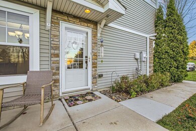 Beautifully maintained exterior of the townhome.