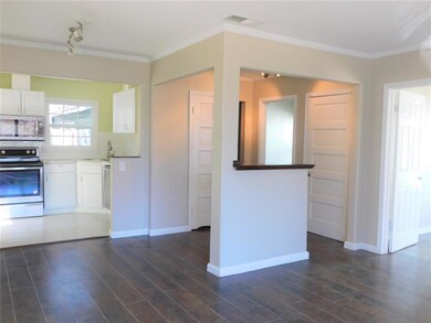Living and dining area combination with open kitch