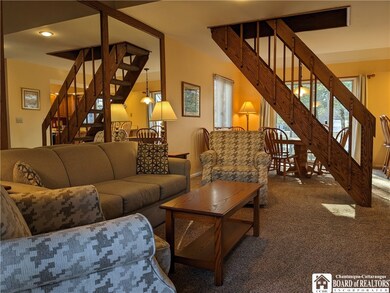 Open living room and dining room by the kitchen