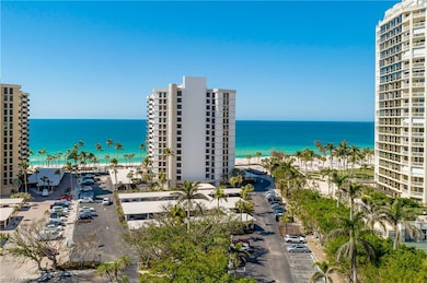 Water view with a beach view