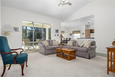 Bright, Spacious Living Area Overlooks Sparkling P