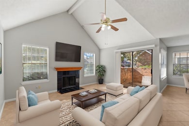 An open concept floorplan, terrific tile flooring