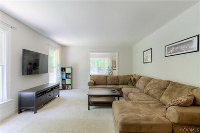LARGE FAMILY ROOM WITH NEWER CARPET