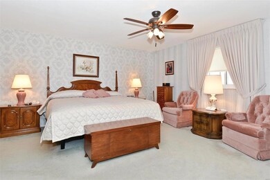 Master Bedroom with full bath & walk-in closet.