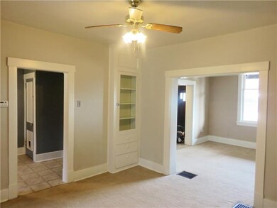 Dining room with custom built-in.