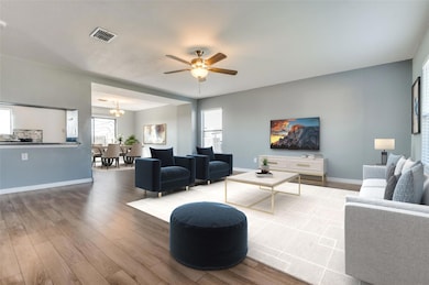 Huge family room greets you!
