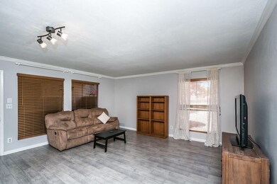 Living room with updated tile