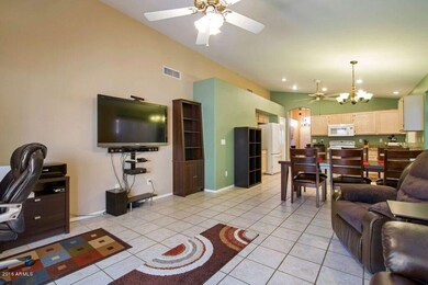 kitchen and family room have custom pain
