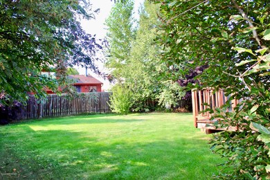 Landscaped lawn