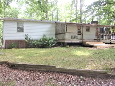 Back yard, covered deck
