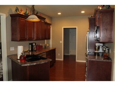 Kitchen w/marble look counters