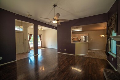 Unfurnished living room with tile patterned floors