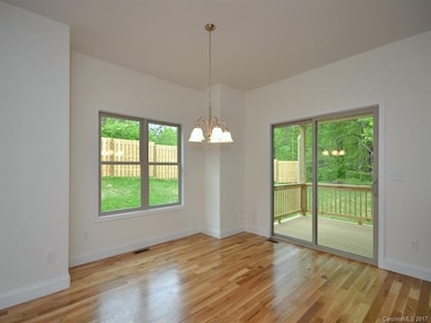 Dining area open to outside