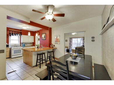 Dining area is large enough for a table for 8-10 p