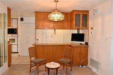 Dining area with custom buffet serving area