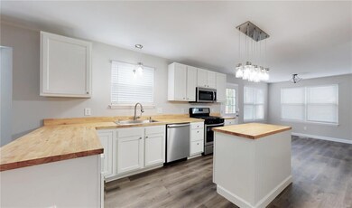 Gorgeous Kitchen with butcher block counter tops, 