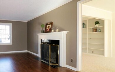 Notice built-ins in family room