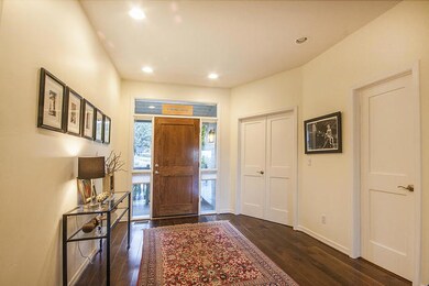 Front door & entry hall