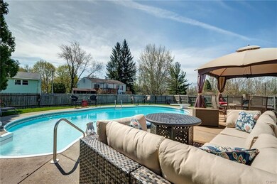 Backyard Oasis and patio area. In Ground heated po