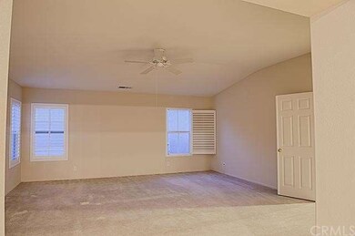 Huge Master bedroom w/wood shutter & ceiling fan