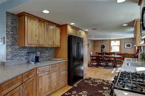 View over to generous dining room.