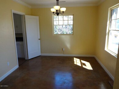 Dining Area- stained concrete floors