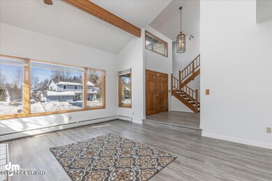 Living Room w/ Vaulted Ceilings