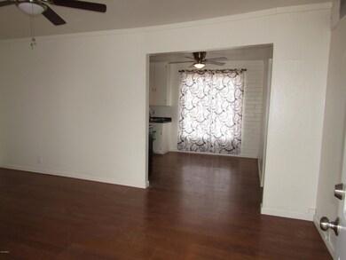 view into kitchen from living room