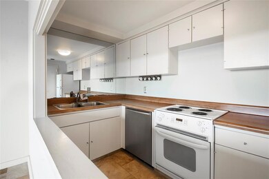 Kitchen opens to Living area and has a walk-in pan