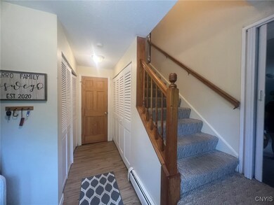 Entry with large closet, also utility closet on th