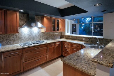Kitchen is open to living area