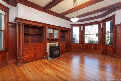 Formal dining room/family room with gorgeous built