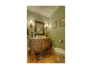 lovely half bath on the main level