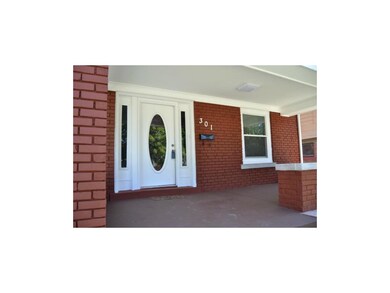 Covered front porch.