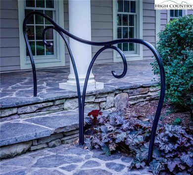 As is this unique supple handrail, locally crafted