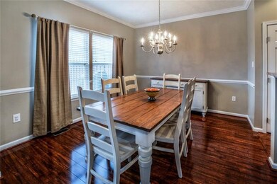 Enjoy dinner parties in the spacious dining room a