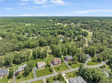 Drone / aerial view of a heavily wooded area