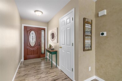 Entry Foyer with custom made front door