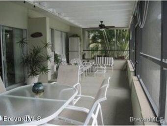 Large screen porch over looking canal