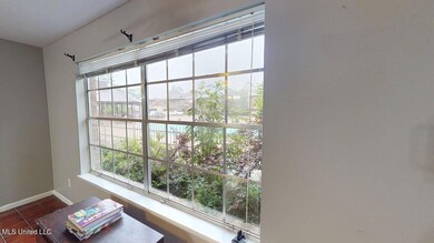 View of pool from living room