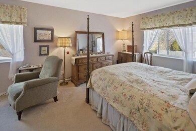 Primary bedroom is oversized with sitting area