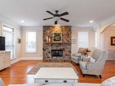 Transom windows and tall ceilings throughout the h