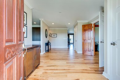 All brick with compliments of stone, a real front porch, New gutters and downspouts in 2013.