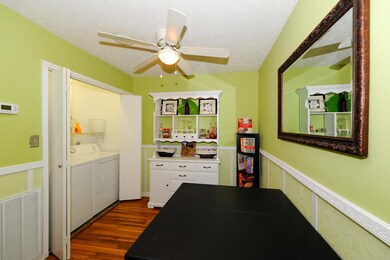 laundry closet off dining