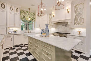 Stunning kitchen will marble countertops & brand n