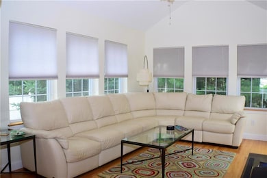 4 season sunroom with cathedral ceiling